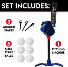 Load image into Gallery viewer, Franklin Sports Baseball Pitching Machine - Adjustable Baseball Hitting &amp; Fielding Practice Machine For Kids - with 6 Baseballs - Great For Practice,Blue