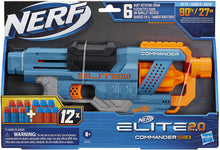 Load image into Gallery viewer, NERF Elite 2.0 Commander RD-6 Blaster, 12 Official Darts, 6-Dart Rotating Drum, Tactical Rails, Barrel and Stock Attachment Points