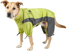 Load image into Gallery viewer, TOUCHDOG 'Quantum-Ice' Full Body Bodied Adjustable and 3M Reflective Pet Dog Coat Jacket w/ Blackshark Technology, Medium, Light Yellow, Grey