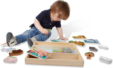 Load image into Gallery viewer, Melissa &amp; Doug Wooden Animal Picture Puzzle Boards with Chunky Wooden Animal Play Pieces (24 pcs)