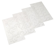 Load image into Gallery viewer, Cake Boss Decorating Tools 4-Piece Classic Fondant Imprint Mat Set, Clear