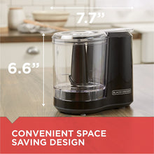 Load image into Gallery viewer, BLACK+DECKER HC306 1-1/2-Cup One-Touch Electric Chopper, White
