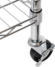 Load image into Gallery viewer, Honey-Can-Do GAR-01120 Heavy Duty Rolling Garment Rack,Chrome