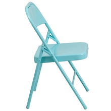 Load image into Gallery viewer, Flash Furniture Hercules Series Triple Braced and Double Hinged Metal Folding Chair
