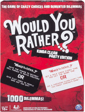 Load image into Gallery viewer, Spin Master Games - Would You Rather…? Kinda Clean Party Edition Edition
