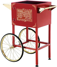 Load image into Gallery viewer, Great Northern Popcorn Old Time Popcorn Popper Machine with Cart, 8-Ounce, Red