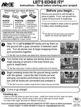 Load image into Gallery viewer, Argee RG825 Lets Edge It Decorative Plastic Brick Edging, no Lights, 25 feet, Terra Cotta