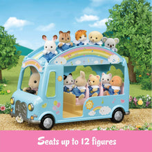 Load image into Gallery viewer, Calico Critters Sunshine Nursery Bus for Dolls, Toy Vehicle seats up to 12 collectible figures