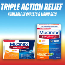 Load image into Gallery viewer, Mucinex Sinus-Max Max Strength Day &amp; Night Caplets 20 ct