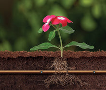 Load image into Gallery viewer, Rain Bird SSF70-50S Drip Irrigation Pressure Compensating 1/2" (.700 OD) Sub-Surface Emitter Tubing with Copper Shield Technology, 18" Emitter Spacing, 50' Roll, Copper