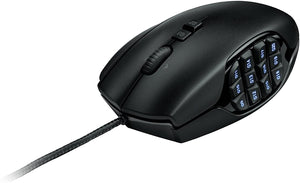 Logitech G600 MMO Gaming Mouse, RGB Backlit, 20 Programmable Buttons