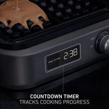 Load image into Gallery viewer, Calphalon Intellicrisp Waffle Maker, Dark Stainless Steel