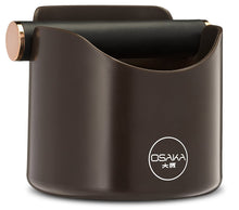 Load image into Gallery viewer, Osaka, Shock-Absorbent Espresso Knock Box - Durable 4.7 Inch Barista Style Knockbox"Kawachi Fuji Garden" (Brown)