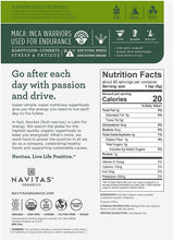 Load image into Gallery viewer, Navitas Organics Maca Powder, 16 oz. Bag, 90 Servings — Organic, Non-GMO, Low Temp-Dried, Gluten-Free