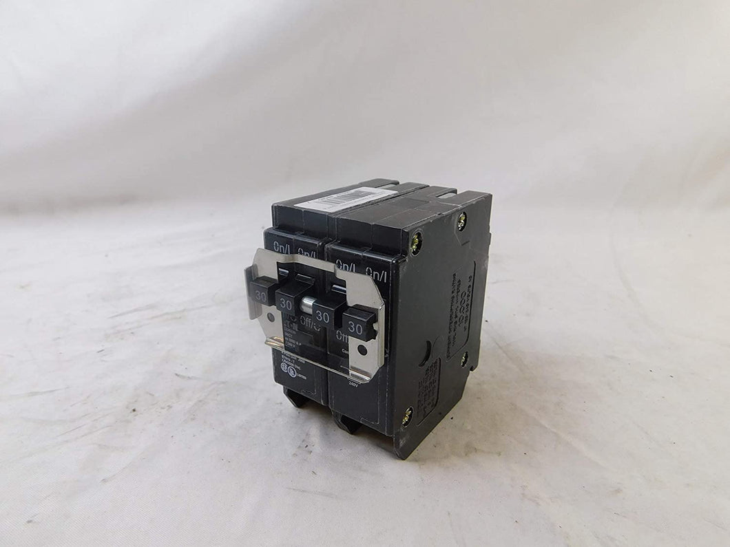 Eaton BQC230230 Plug-On Mount Type BQC Quadplex Circuit Breaker 4-Pole (2) 30 Amp 120/240 Volt