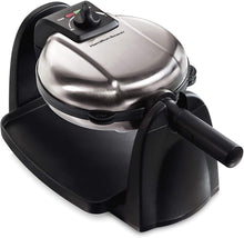 Load image into Gallery viewer, Hamilton Beach Flip Belgian Waffle Maker with Non-Stick Copper Ceramic Removable Plates