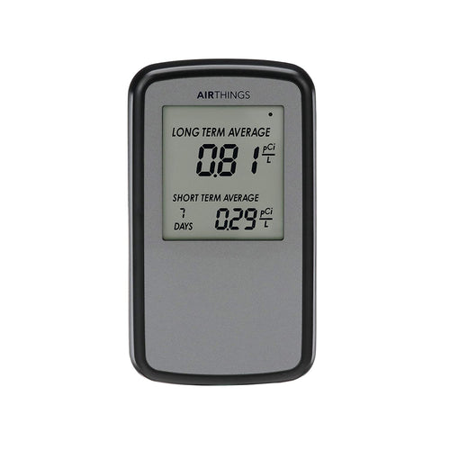 Corentium Home Radon Detector by Airthings 223 Portable, Lightweight, Easy-to-Use, (3) AAA Battery Operated, USA Version, pCi/L