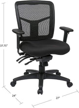 Load image into Gallery viewer, Office Star High Back ProGrid Back FreeFlex Seat with Adjustable Arms and Mutli-Function and Seat Slider