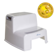Load image into Gallery viewer, Dreambaby 2-Up Step Stool for Toddlers and Kids - Use for Potty Training and to Wash Hands- Great for in Bathroom Kitchen and Crawling into Bed