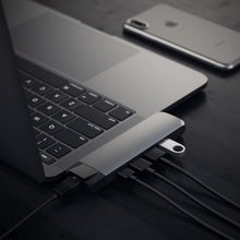 Load image into Gallery viewer, Satechi Aluminum Type-C Pro Hub Adapter with Ethernet - 4K HDMI, USB-C PD, Gigabit Ethernet, USB 3.0, Micro SD Card Slot - Compatible with 2020/2019 MacBook Pro and 2020/2018 MacBook Air