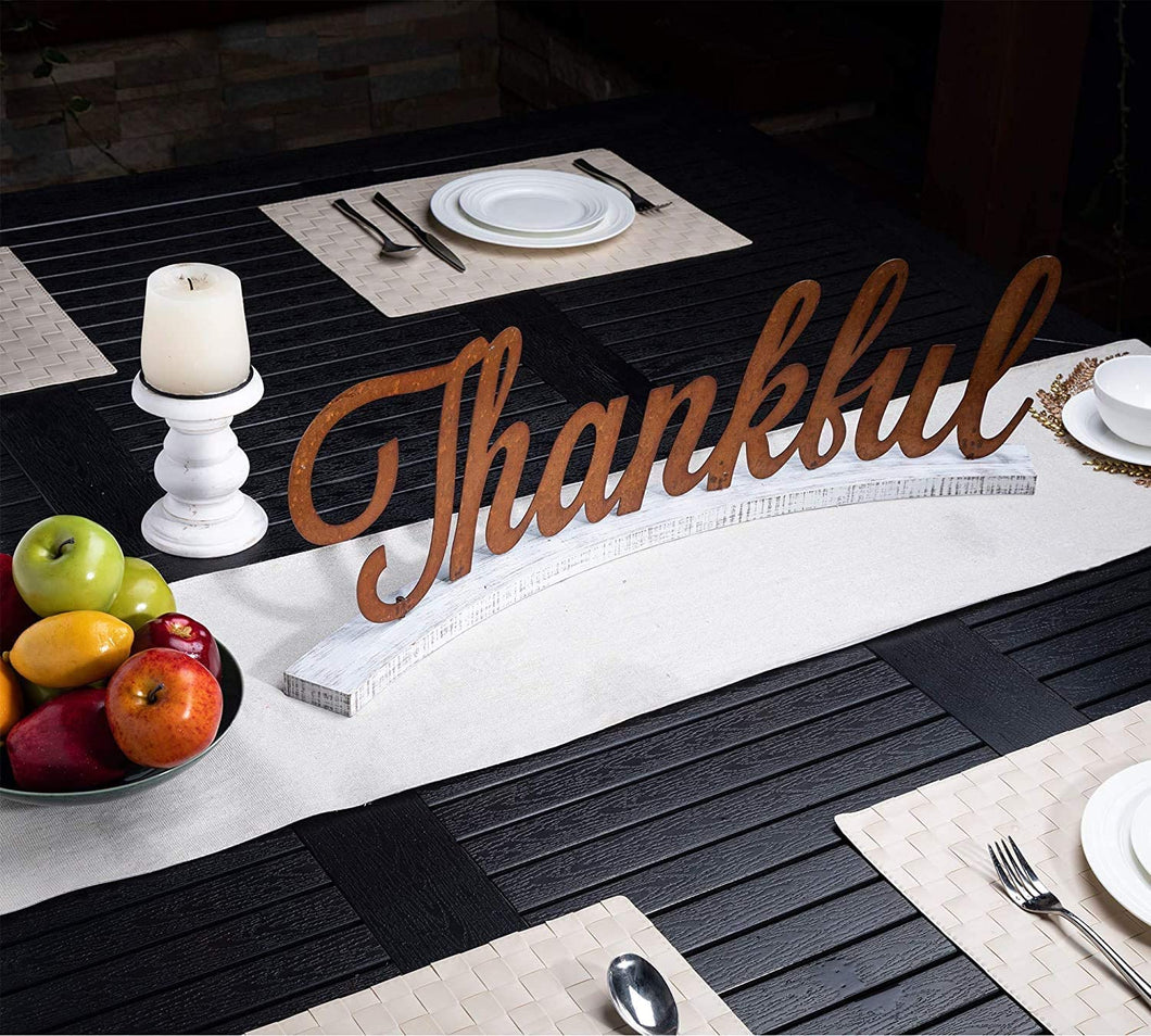 Glitzhome Fall Thankful Tabletop Decorations