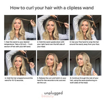 Load image into Gallery viewer, Unplugged Beauty Cordless 1 Inch Clipless Curling Wand – Hair Styling – Hair Styling Tools – Titanium Wand