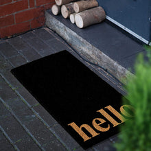Load image into Gallery viewer, Calloway Mills 102642436BNB Vertical Hello Doormat, Black/Natural, 24&quot; x 36&quot;