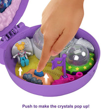 Load image into Gallery viewer, Polly Pocket Saturn Space Explorer Compact with Fun Reveals, Micro Polly and Lila Dolls, Lunar Vehicle, Alien Figure &amp; Sticker Sheet; for Ages 4 Years Old &amp; Up, Multi (GKJ51)