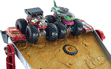 Load image into Gallery viewer, Hot Wheels Monster Trucks Downhill Race &amp; GO Play Set