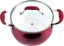 Load image into Gallery viewer, Tasty 5Qt Dutch Oven with Lid - Titanium Ceramic Non-Stick, Red