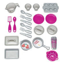 Load image into Gallery viewer, American Plastic Toys Interactive Custom Kitchen Set with 22 Accessories, Pink