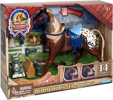 Load image into Gallery viewer, Sunny Days Entertainment Blue Ribbon Champions Deluxe Horse: Appaloosa Toy