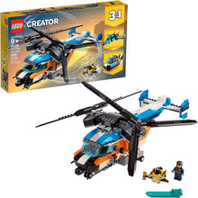 Load image into Gallery viewer, LEGO Creator 3in1 Twin Rotor Helicopter 31096 Building Kit (569 Pieces)