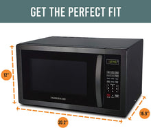 Load image into Gallery viewer, Farberware Classic FMO11AHTBKD 1.1 Cubic Foot 1000-Watt Microwave Oven