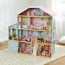 Load image into Gallery viewer, KidKraft Grand View Mansion Dollhouse with EZ Kraft Assembly