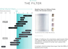 Load image into Gallery viewer, Wynd Plus - Smart Portable Air Purifier with Detachable Air Quality Tracker