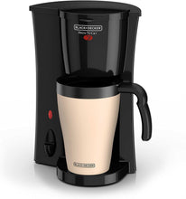 Load image into Gallery viewer, BLACK+DECKER Brew &#39;n Go Personal Coffeemaker with Travel Mug, Black/Beige, DCM18