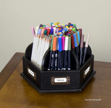Load image into Gallery viewer, Studio Designs Wood Desk Carousel in Black 12166
