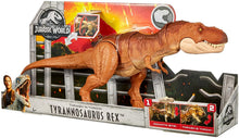 Load image into Gallery viewer, JURASSIC WORLD THRASH 'N THROW TYRANNOSAURUS REX Figure