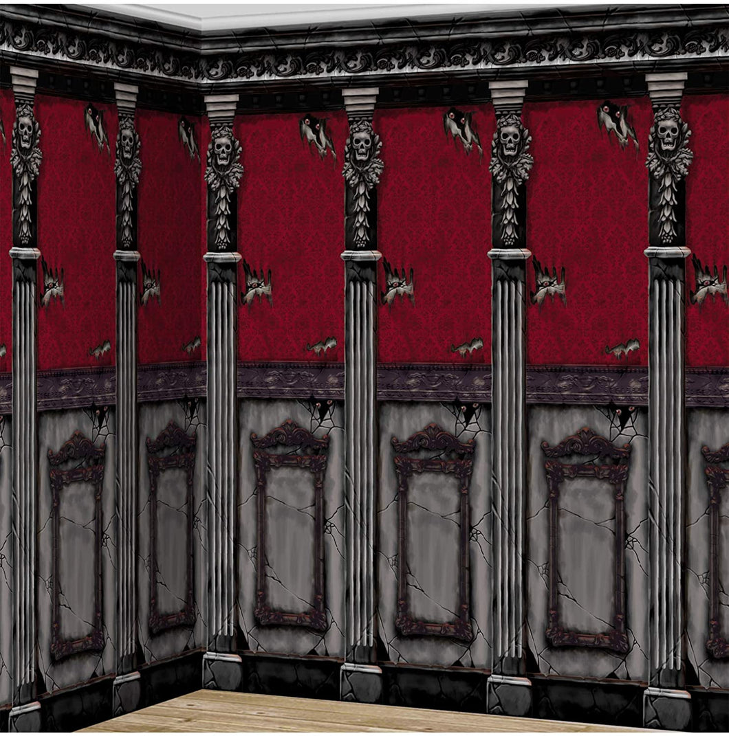 Amscan International Scene Setter Room Rolls Gothic Mansion