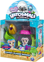 Load image into Gallery viewer, Hatchimals CollEGGtibles Flower Shower Playset with Exclusive Mermal Magic