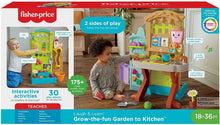 Load image into Gallery viewer, Fisher-Price Laugh &amp; Learn Grow-the-Fun Garden to Kitchen, Interactive Farm-to-Kitchen Playset for Toddlers with Music, Lights and Learning Content