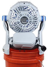 Load image into Gallery viewer, Arctic Cove MBF0181 18V Lithium Ion Powered Cooling Bucket Top Variable Speed Fan and Water Mister (18V Battery and Charger Included, 5 Gallon Bucket Not Included)
