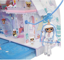 Load image into Gallery viewer, LOL Surprise OMG Winter Chill Cabin Wooden Doll House with 95+ Surprises, Hot Tub and Real Ice Skating Rink- Accessories and Furniture Dolly Toddler Toys -Multicolor