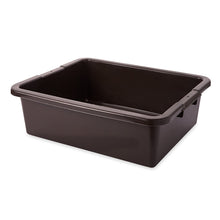 Load image into Gallery viewer, Rubbermaid Commercial Products FG335100BRN Standard Bus/Utility Box, 7.125 Gal, Brown