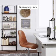Load image into Gallery viewer, Nathan James Theo 5-Shelf Wood Ladder Bookcase