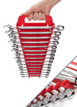 Load image into Gallery viewer, TEKTON Combination Wrench Set with Store and Go Keeper, Metric, 8 mm - 22 mm, 15-Piece | 18792