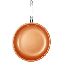 Load image into Gallery viewer, MasterPan Copper Pan Round Nonstick Fry Pan, 12", Copper