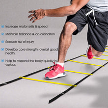 Load image into Gallery viewer, Yes4All Agility Ladder – Speed Agility Training Ladder with Carry Bag – 12 Rung (Yellow)