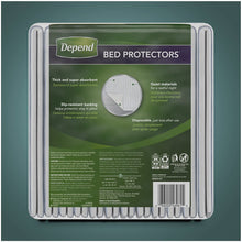 Load image into Gallery viewer, Depend Incontinence Bed Protectors, Disposable Underpad, Overnight Absorbency, 12Count (Pack of 1)
